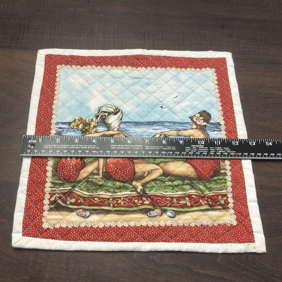 Fruit Ladies Mary Stewart Cheeky Fruit Bums Handmade Pot Holders Hanging Kitchen - Picture 8 of 13